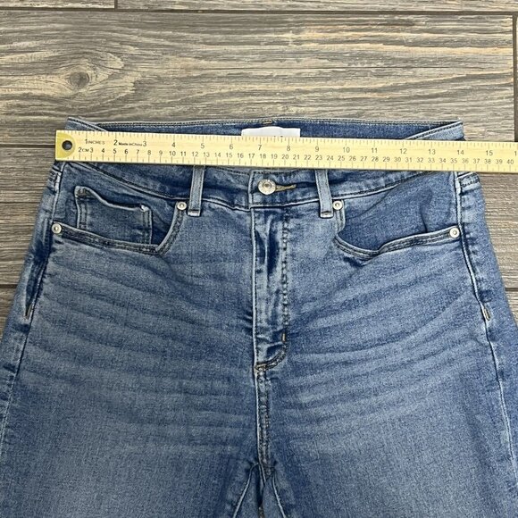 Loft Blue Jeans Women's 8 / 29 Petite Destructed High Rise Skinny Stretch Ankle - Picture 8 of 16